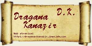 Dragana Kanazir vizit kartica